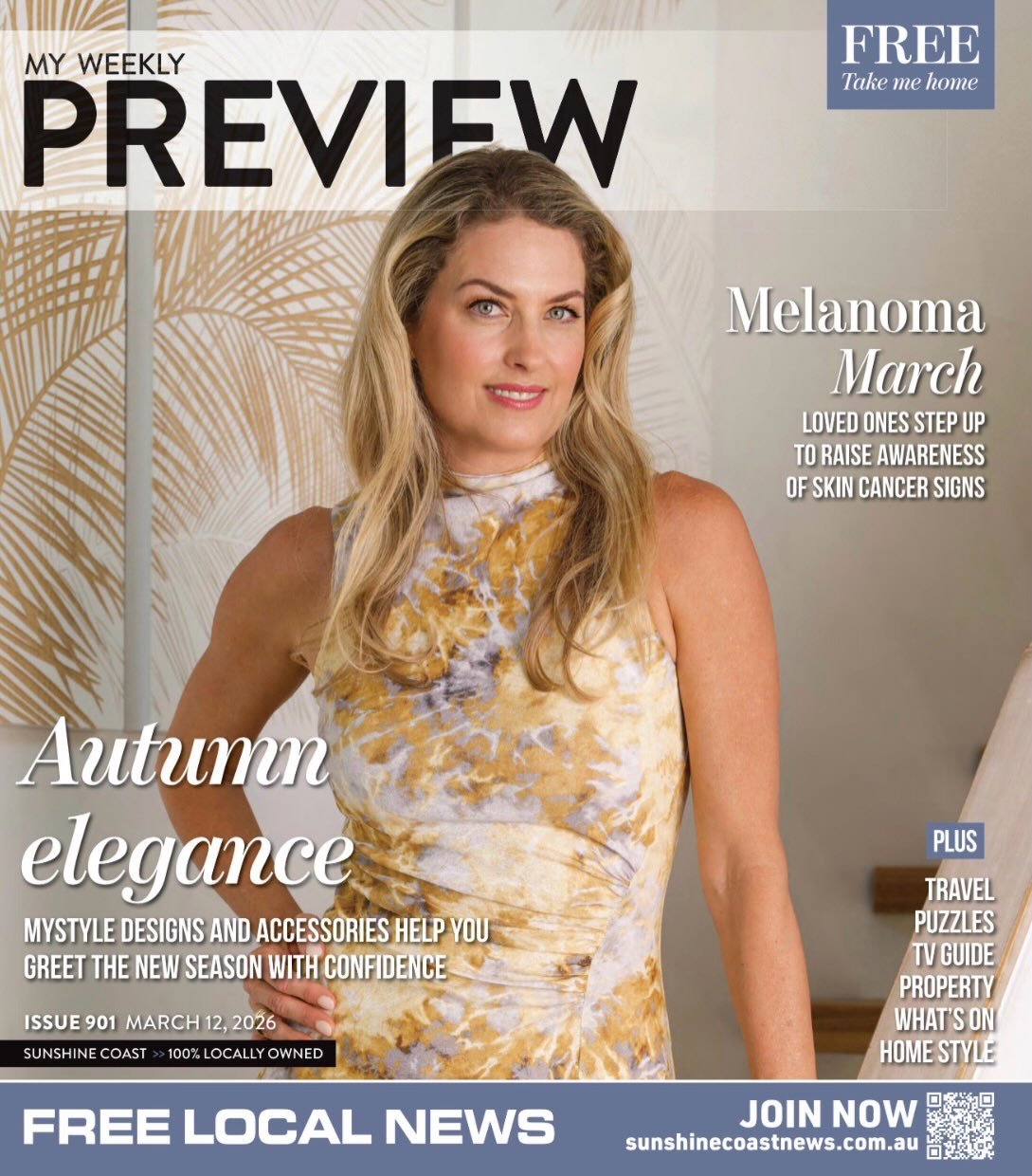It&rsquo;s time to embrace autumn colours, designs and accessories in the MyStyle feature of the latest issue @myweeklypreview 

This issue highlights Melanoma March, raising awareness about one of Australia&rsquo;s most serious and common cancers. ?