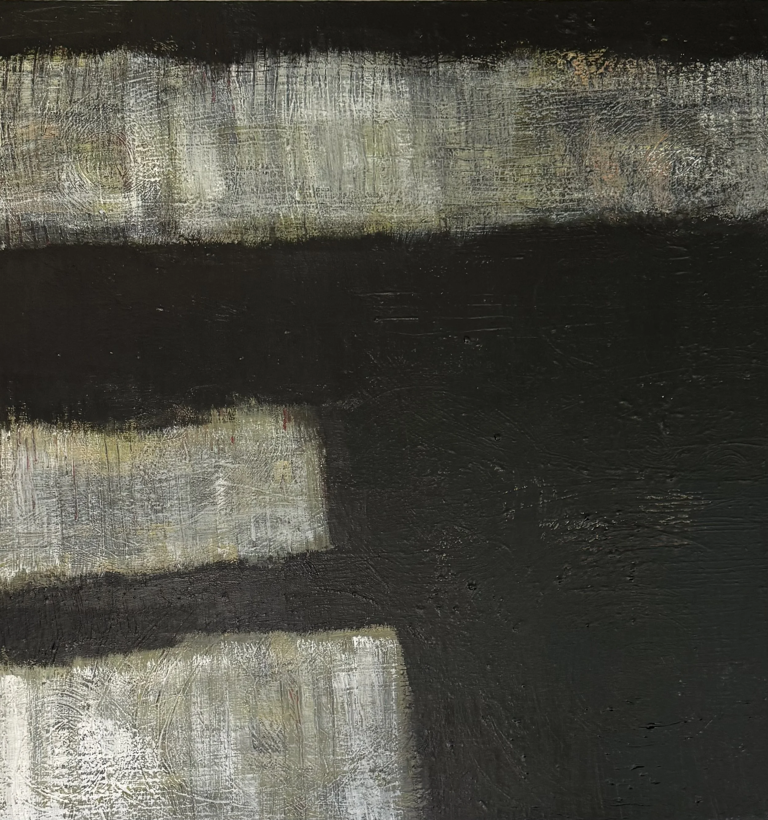 Step. 2026. 36x36. Mixed media on canvas.