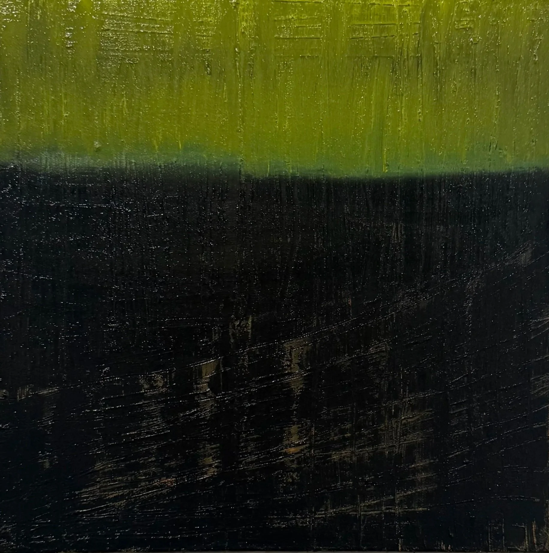 Dew. 2026. 12x12. Oil and acrylic on canvas.