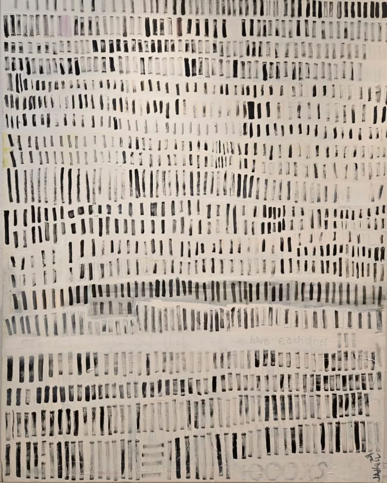 1000xs. 2023. 48x60. Mixed media on canvas.