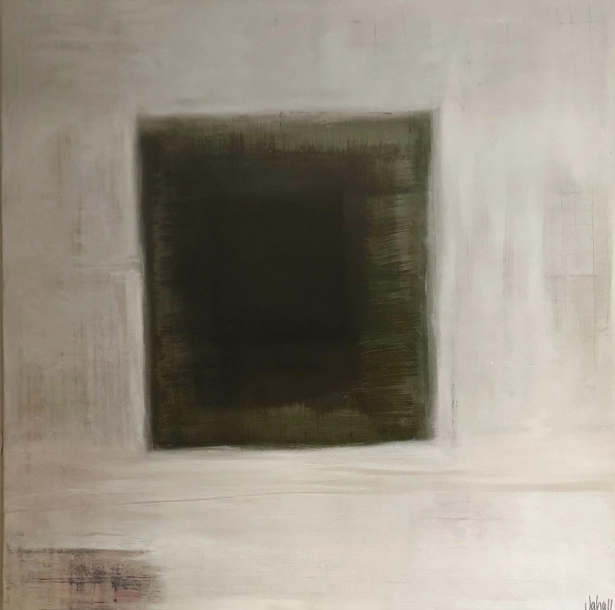 Box. 2026. 30x30. Acrylic and oil on canvas.