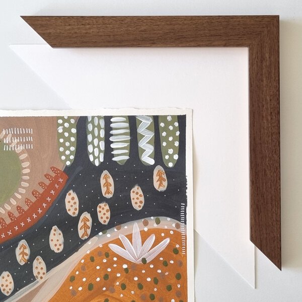 Walnut with Blank Mat