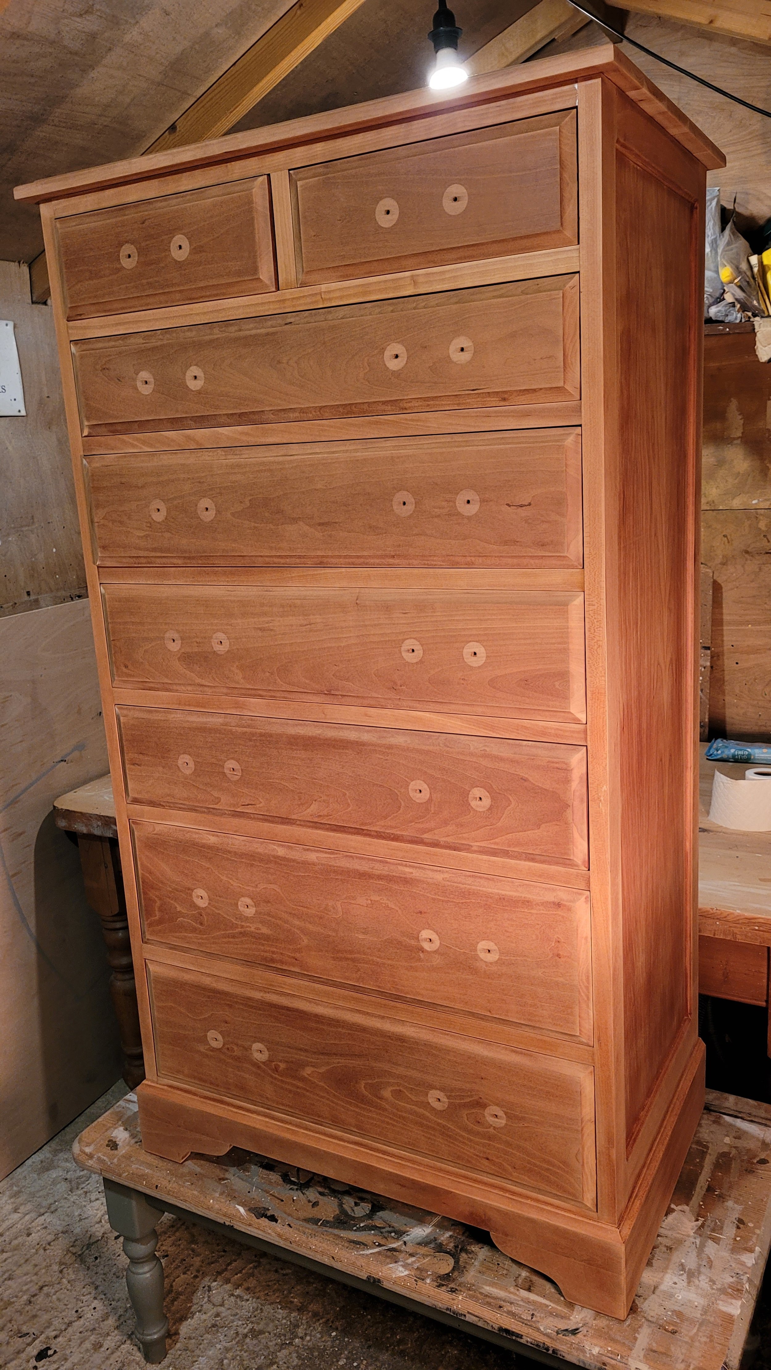 Extra large Chest of Drawers & pair of Nigh stands in Dark grey