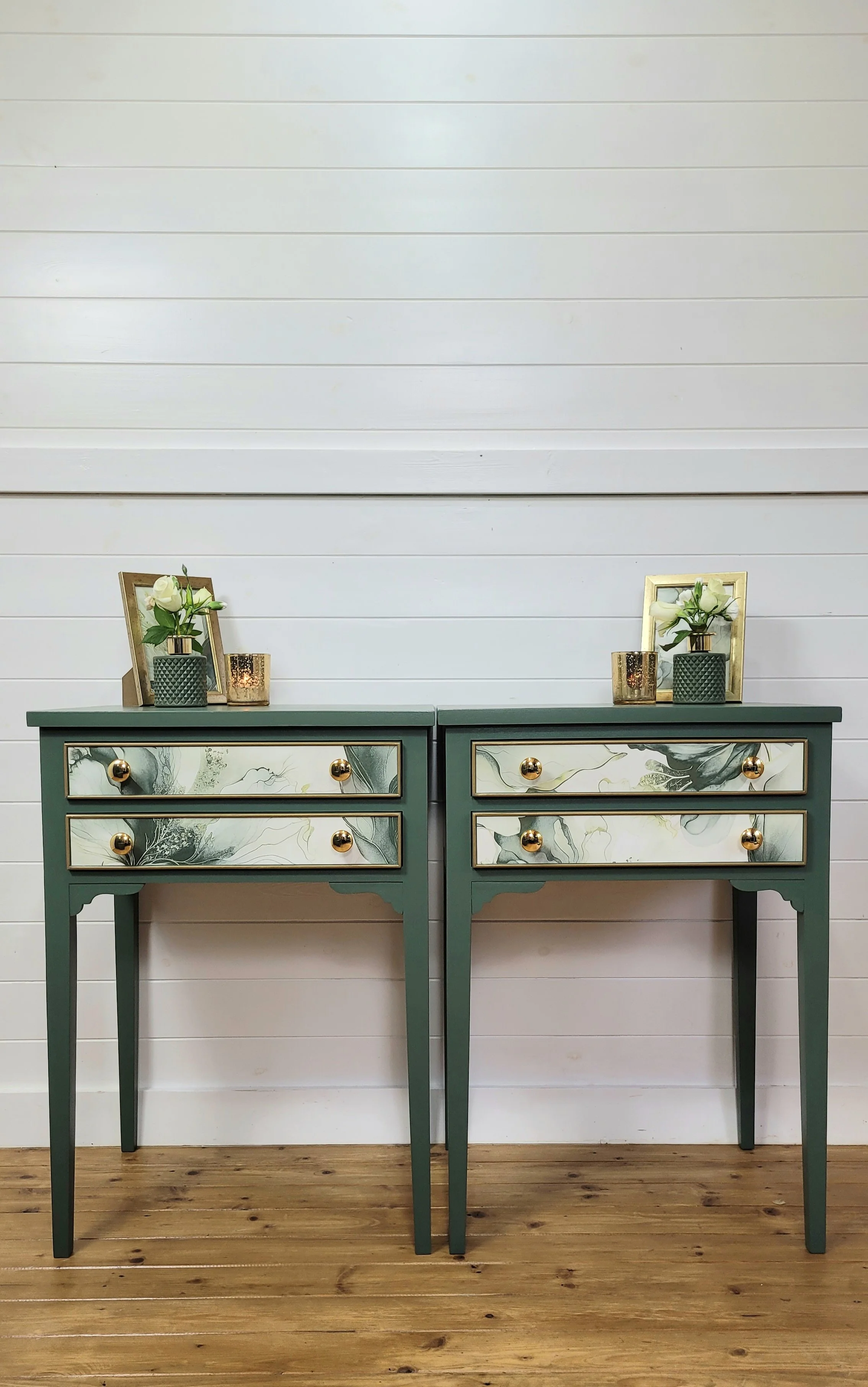 Antique Edwardian Night Stands / Bedside Tables 