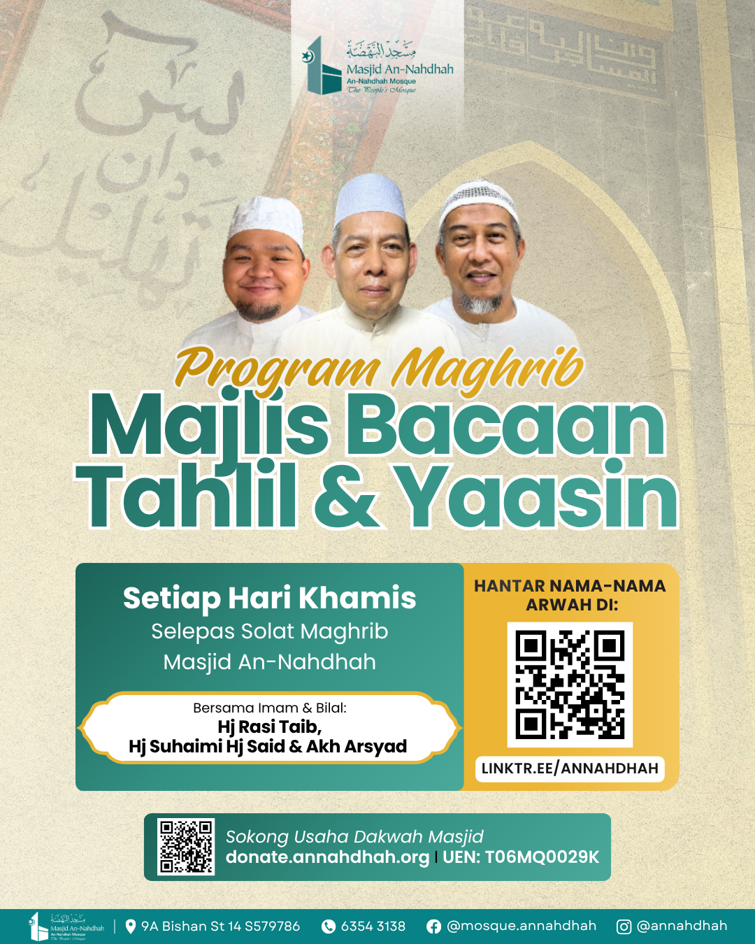 Majlis Tahlil Masjid An Nahdhah Bishan Mosque Singapore