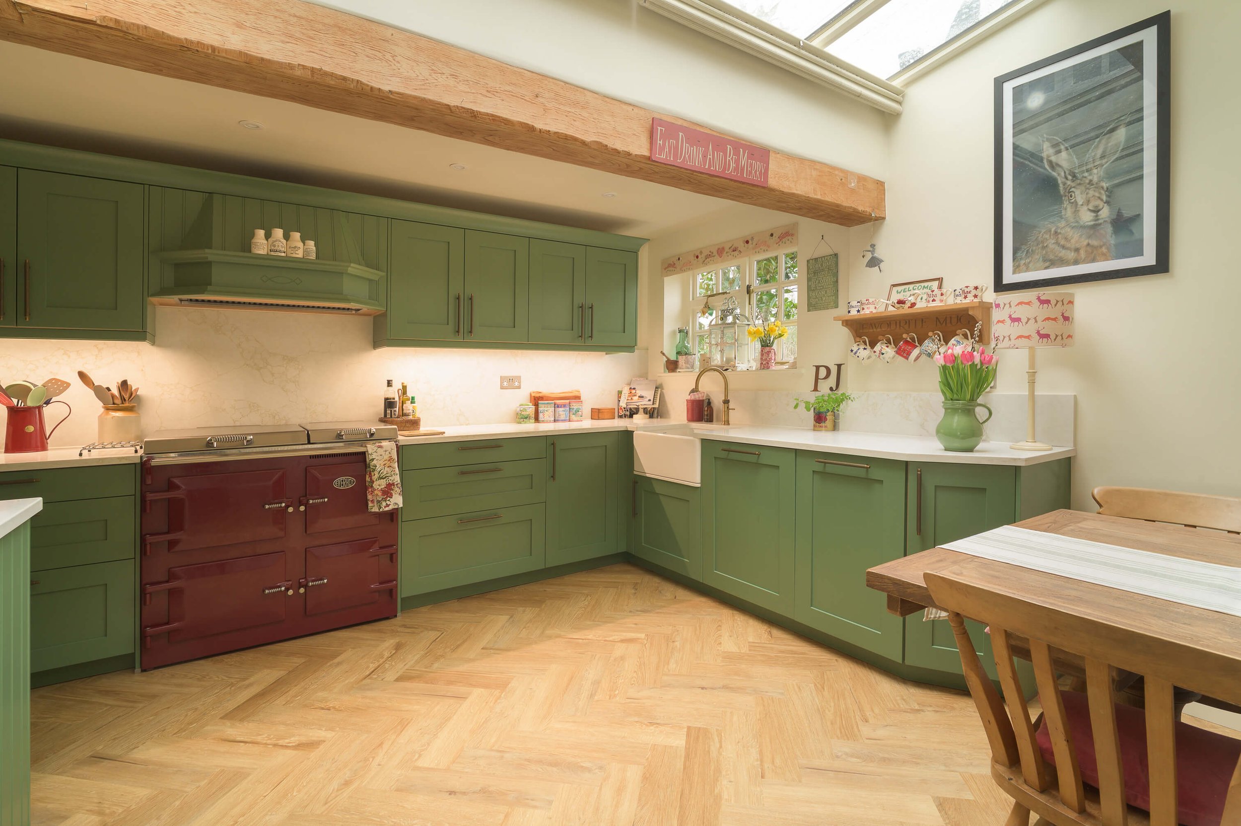 Green Classic Kitchen in Aylesbury 