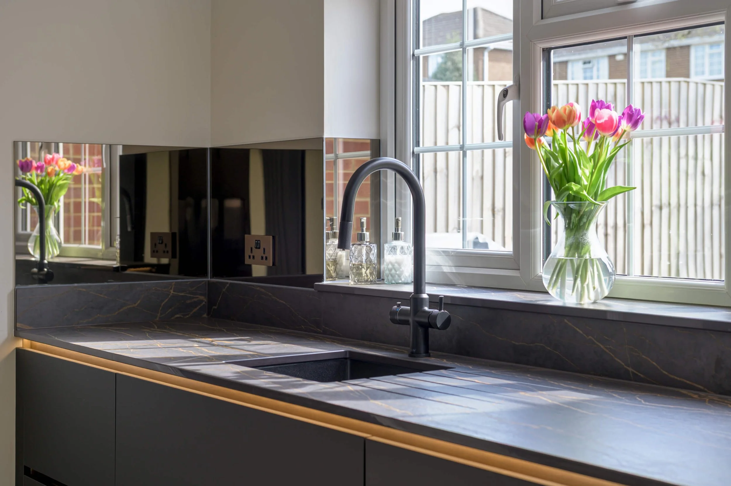 Black & Wood Modern Kitchen in Hazlemere 