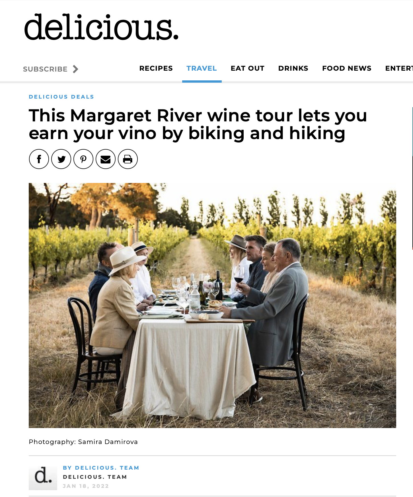delicious. - This Margaret River wine tour lets you earn your vino by biking and hiking