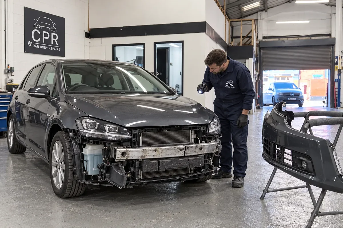 Hidden car damage inspected at a Liverpool Body Shop