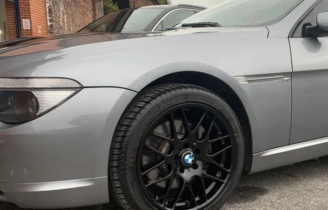 BMW Black Alloy wheel colour change Liverpool