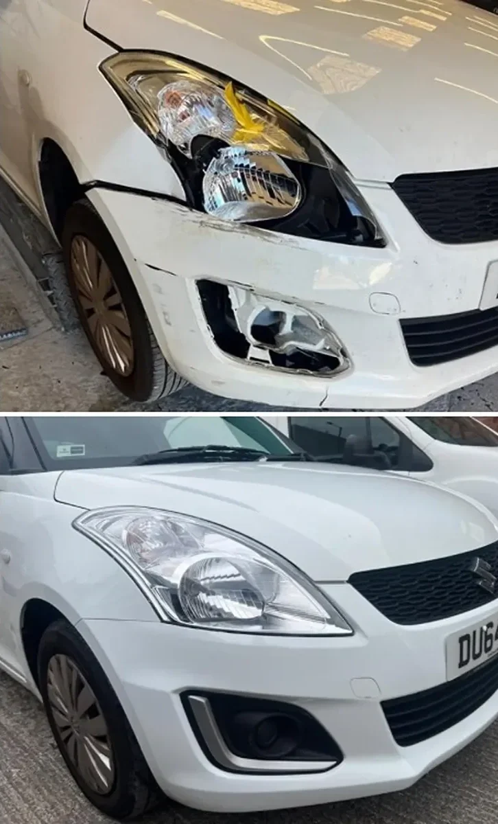 Extensive car accident damage Liverpool