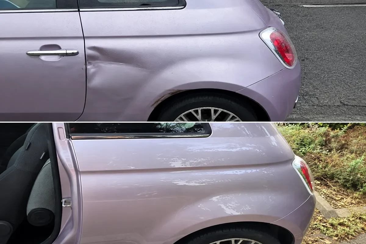 Car body damage before repair in Liverpool