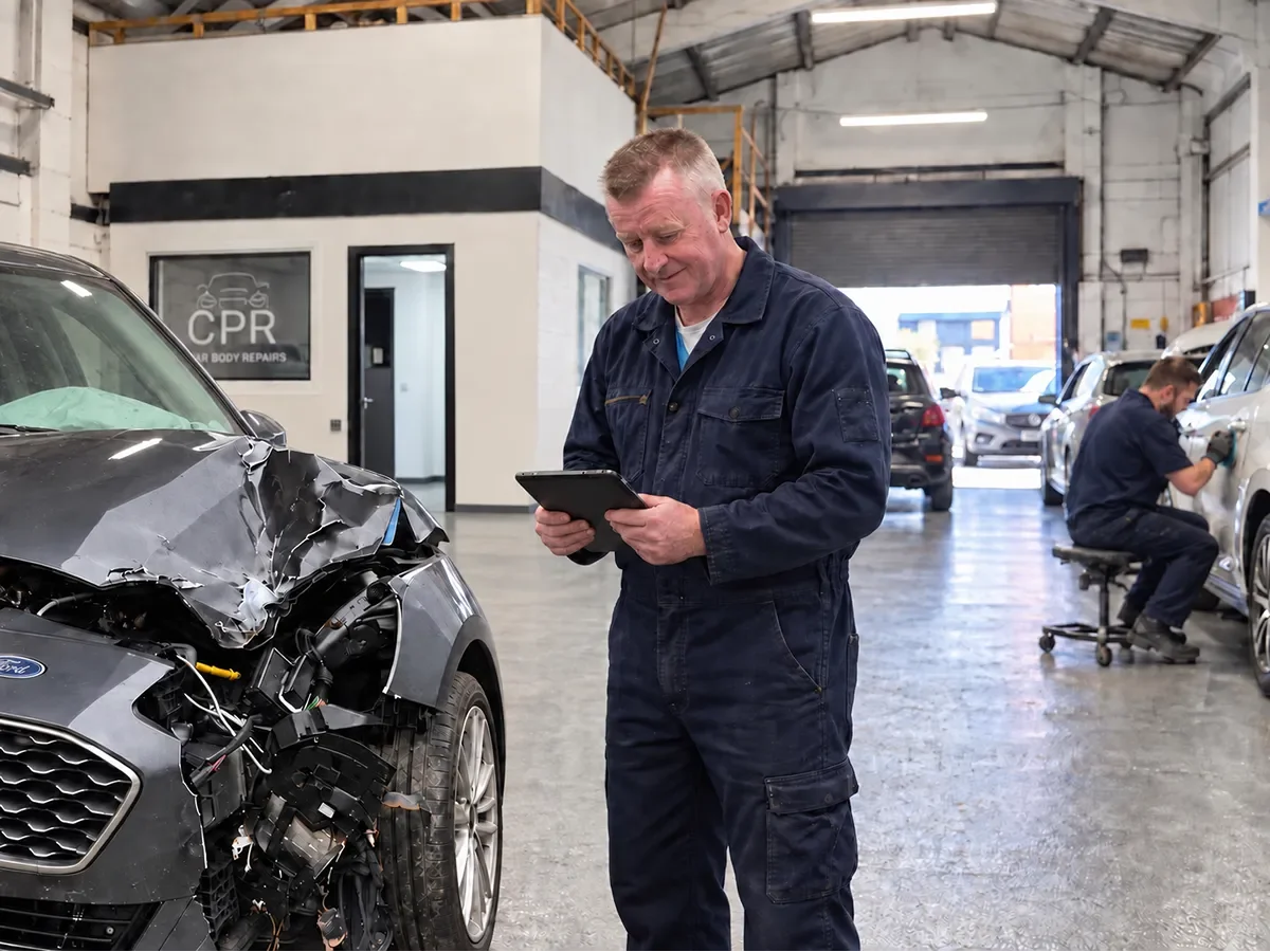 Category S car assessed for repair in Liverpool