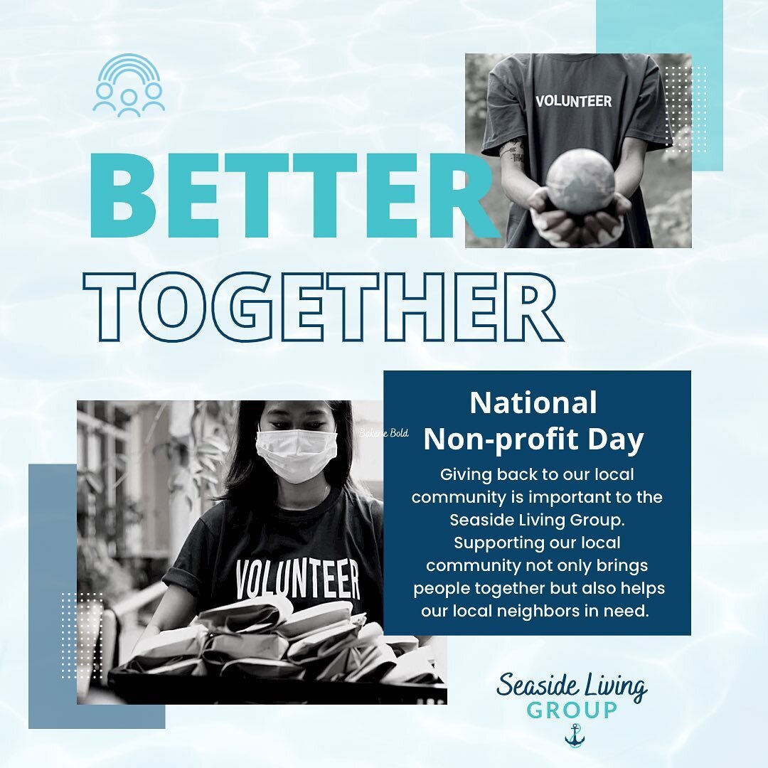 We love giving back to our local community! In honor of #nationalnonprofitday, we will be giving a dollar for every like on this post to @loggerheadmarinelifecenter 🐢 

.
.
.
.
________

#nonprofit #givingback #bettertogether #loggerheadmarinelifece