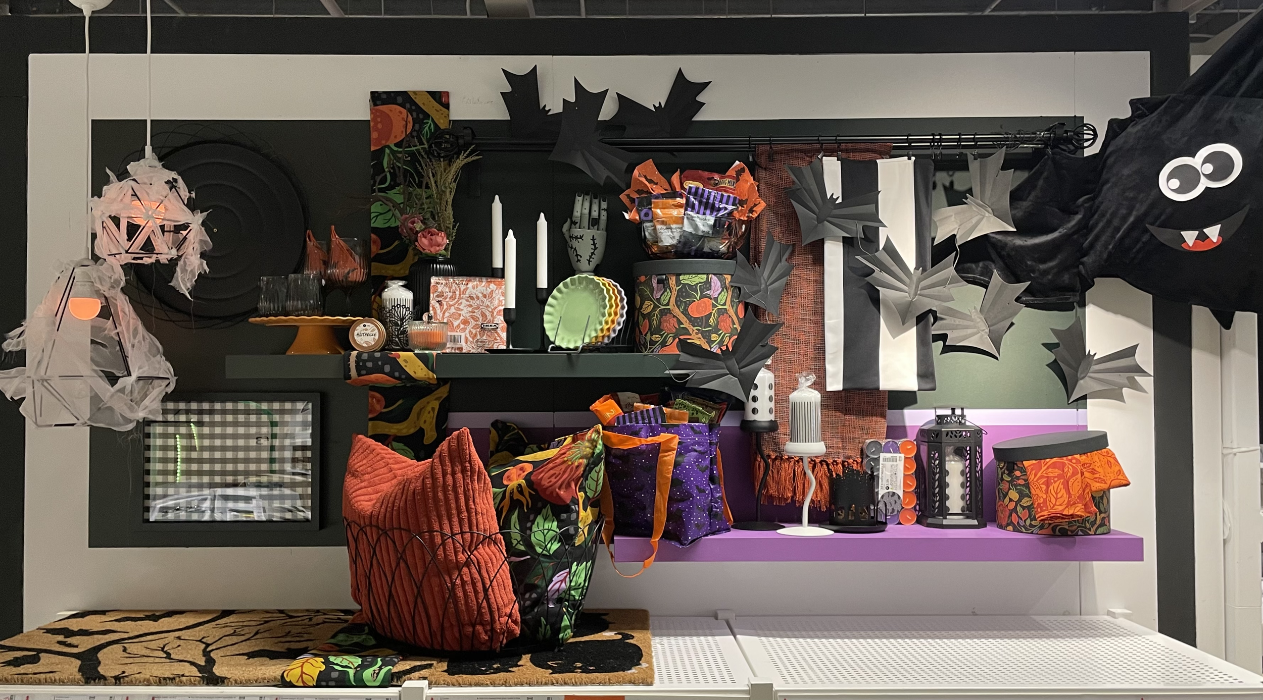 Halloween collection moodboard display