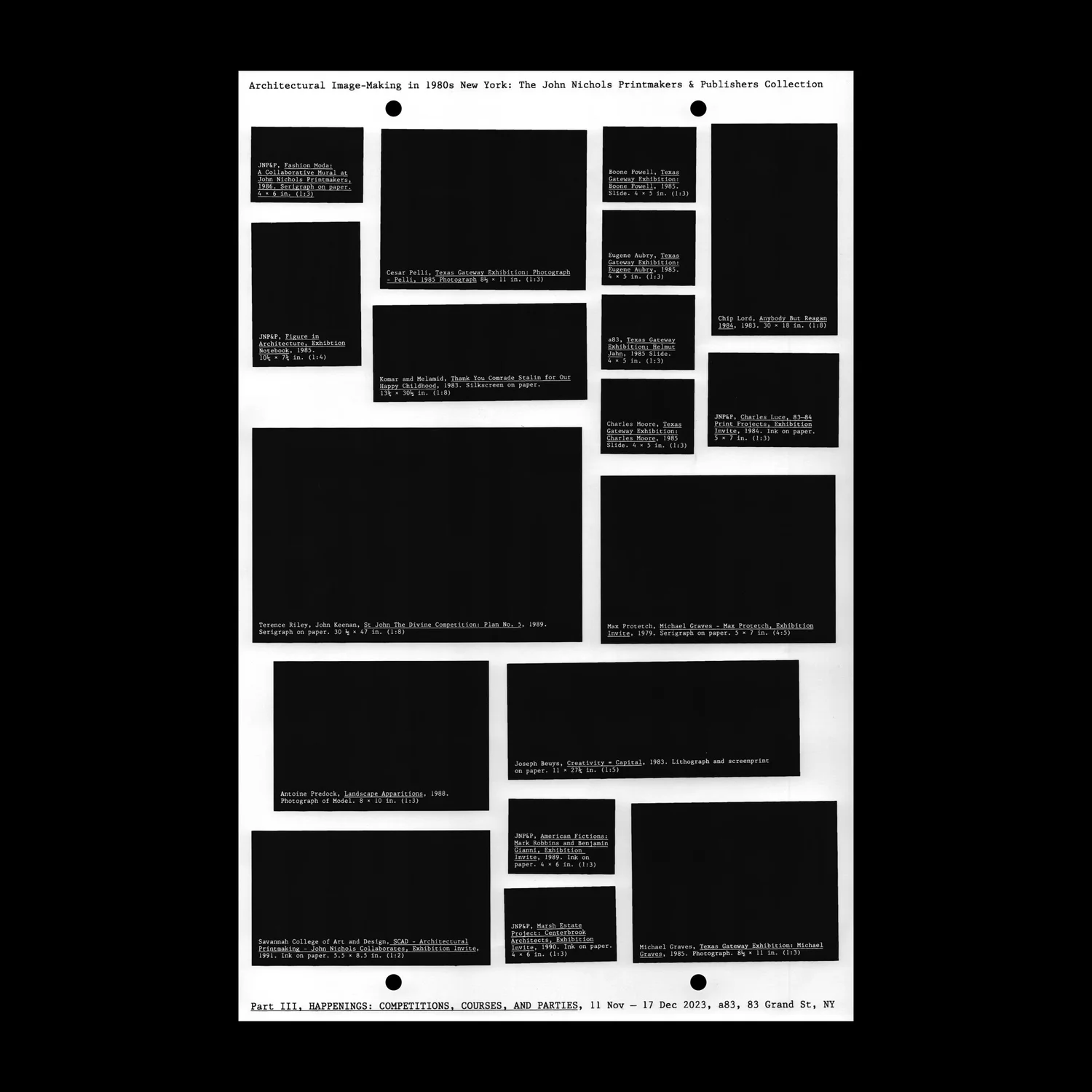 Poster – Part III, HAPPENINGS — a83