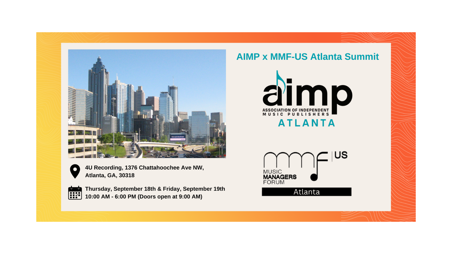 AIMP x MMF-US Atlanta Summit