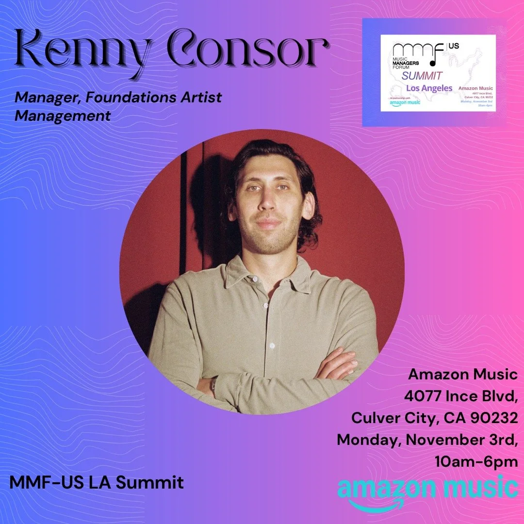 Join us at the @MMF_US LA Summit on Monday, November 3rd at @amazonmusic (4077 Ince Blvd, Culver City, CA)!
We&rsquo;re thrilled to announce @kcon101 (Manager, Foundations Artist Management) as a Speaker.
This is a unique chance to connect with #Arti