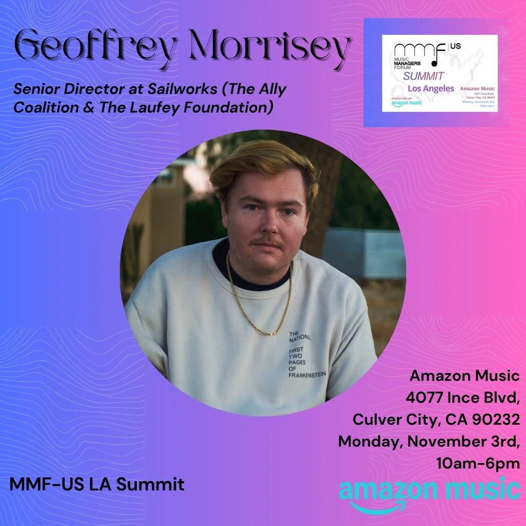 Join us at the @MMF_US LA Summit on Monday, November 3rd at @amazonmusic (4077 Ince Blvd, Culver City, CA)!
We&rsquo;re thrilled to announce @gfm.hq Sailworks (@allycoalition / &amp; @laufeyfoundation ) as a Speaker.
This is a unique chance to connec