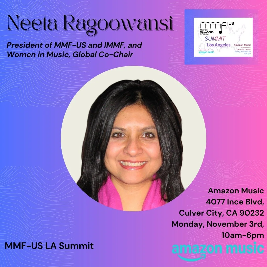Join us at the @MMF_US LA Summit on Monday, November 3rd at @amazonmusic (4077 Ince Blvd, Culver City, CA)!
We&rsquo;re thrilled to announce @musikbizgirl - President, @mmf_us/ @international_mmf/ @womeninmusic , Global Co-Chair) as a Speaker.
This i