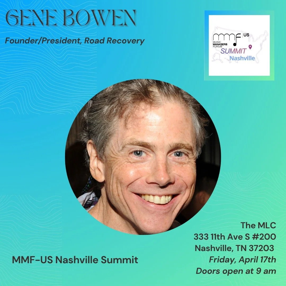 🎤 Speaker Announcement!
We&rsquo;re excited to welcome Gene Bowen, Founder/President of @road_recovery , as part of the first round of confirmed speakers for the MMF-US Nashville Summit!

Join us Friday, April 17 at The MLC offices in Nashville for 