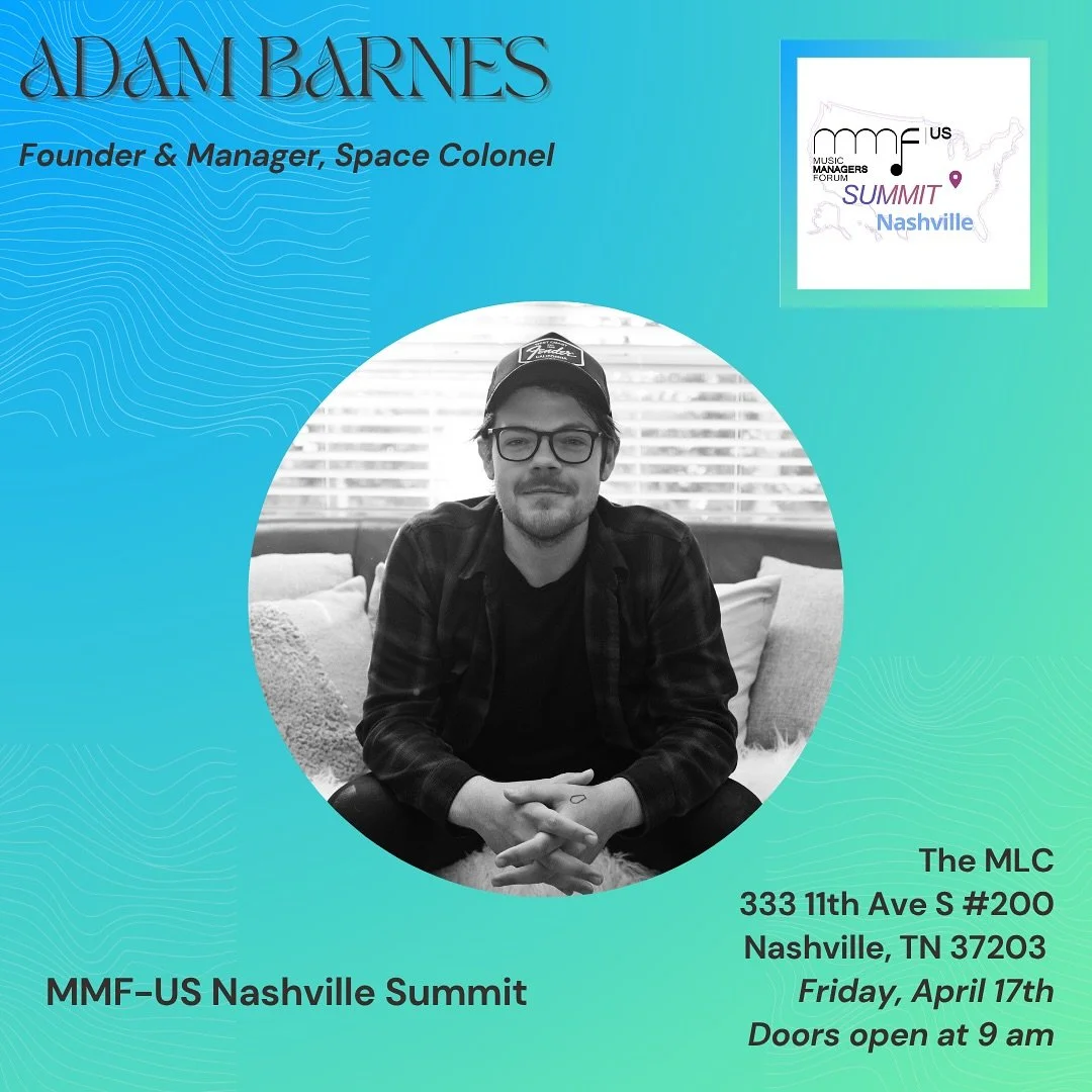 🎤 Speaker Announcement!

We&rsquo;re excited to welcome @AdamTBarnes, Founder and Manager of @SpaceColonelMgmt, as a guest speaker for the MMF-US Nashville Summit!

Join us Friday, April 17 at @MLC_US offices in Nashville for a full day of keynote c