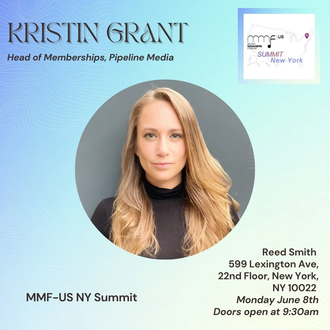 🎤 Speaker Announcement!

We're excited to welcome Kristin Grant, Head of Memberships at Pipeline Media, as a confirmed speaker at the @mmf_us  New York Summit!
 
Join us Monday, June 8th at @reedsmithllp  offices in New York City for a full day of k