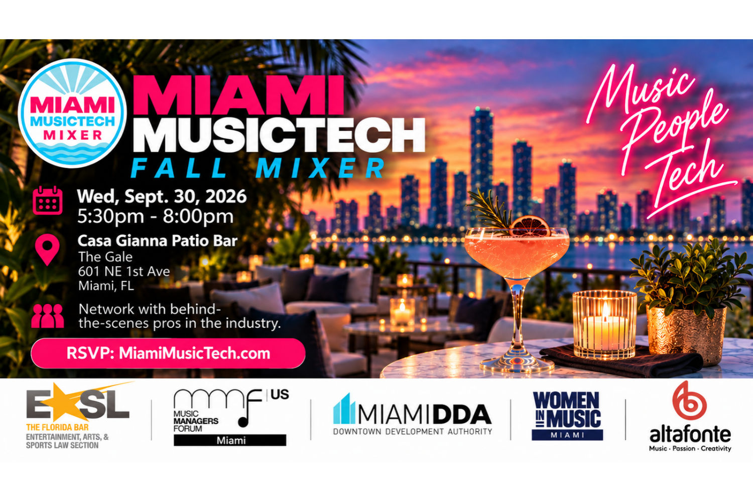 Miami MusicTech Fall Mixer