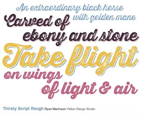 A vintage style font!