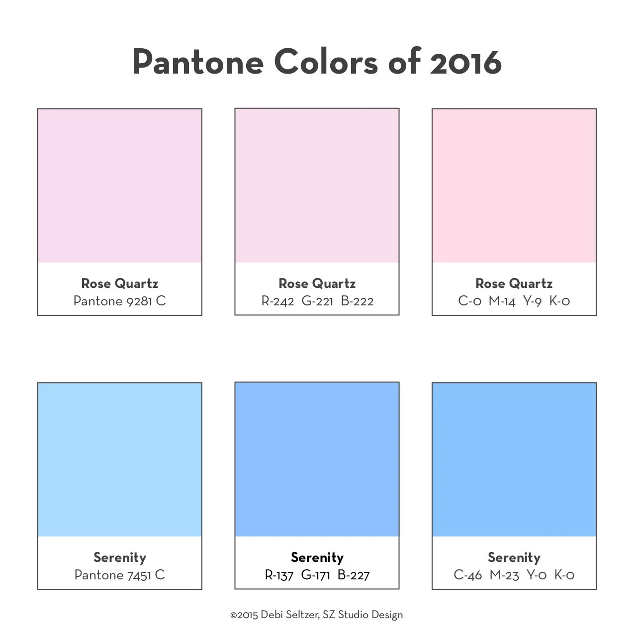 2016 Pantone Colors of the Year