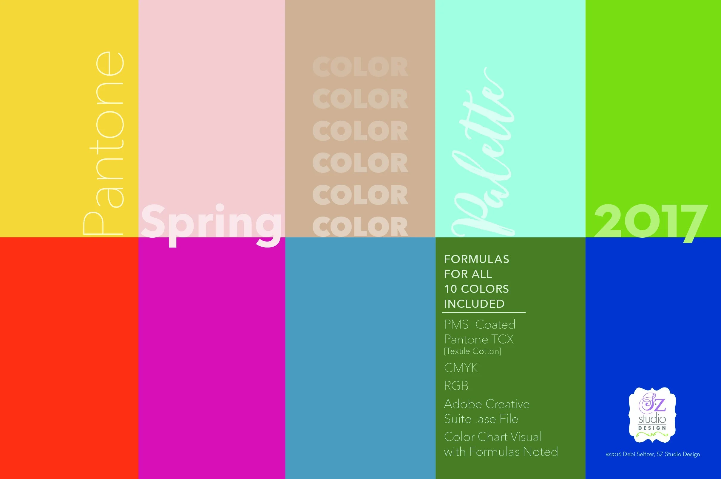 Pantone Spring Color Palette 2017