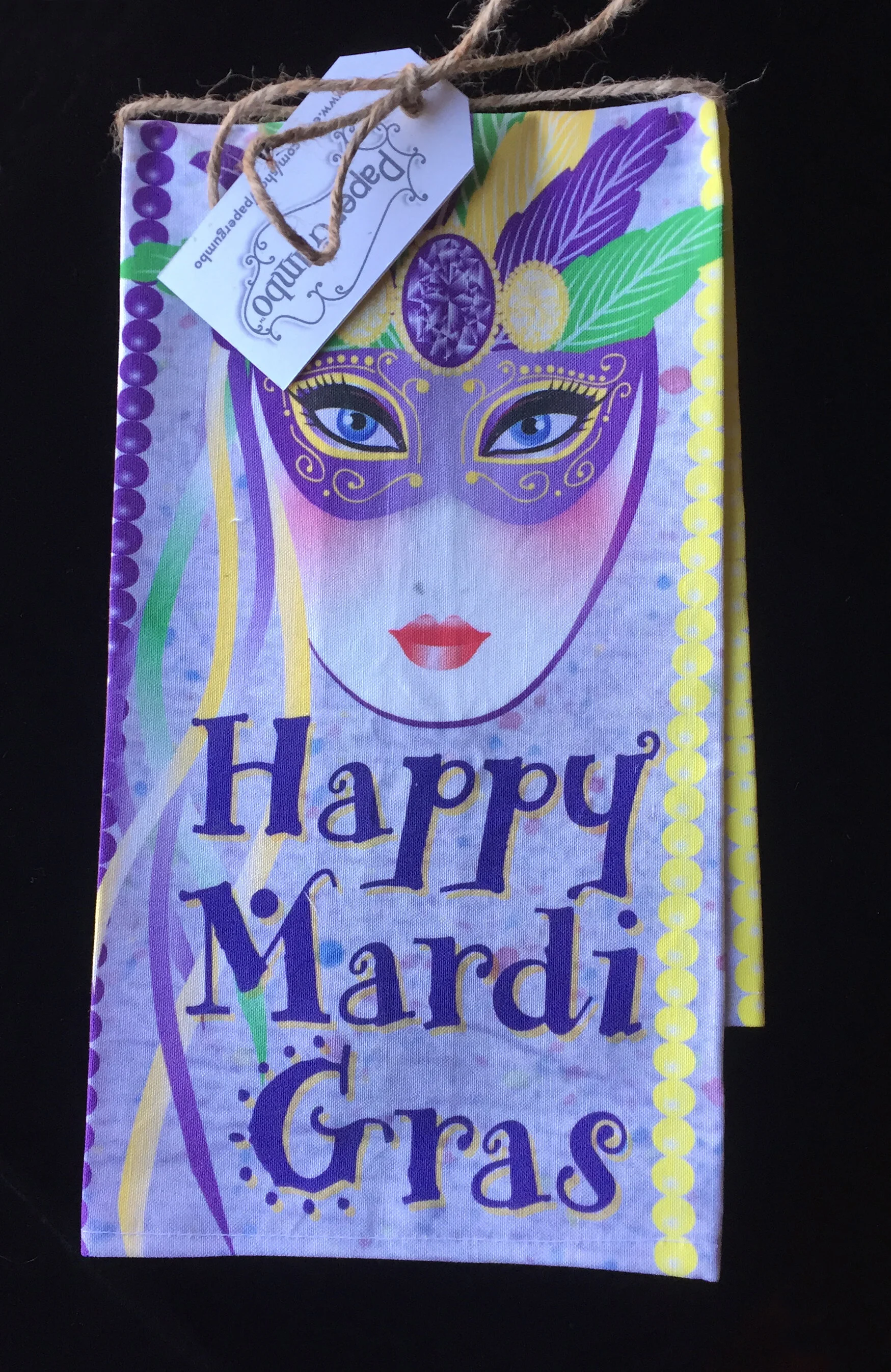 Mardi Gras Tea Towel