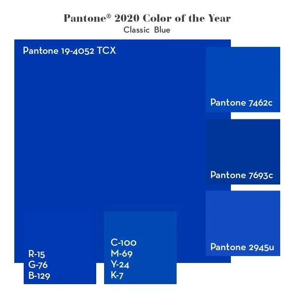 Pantone's Color of the Year Classic Blue