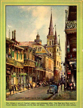 Vintage Illustration of New Orleans