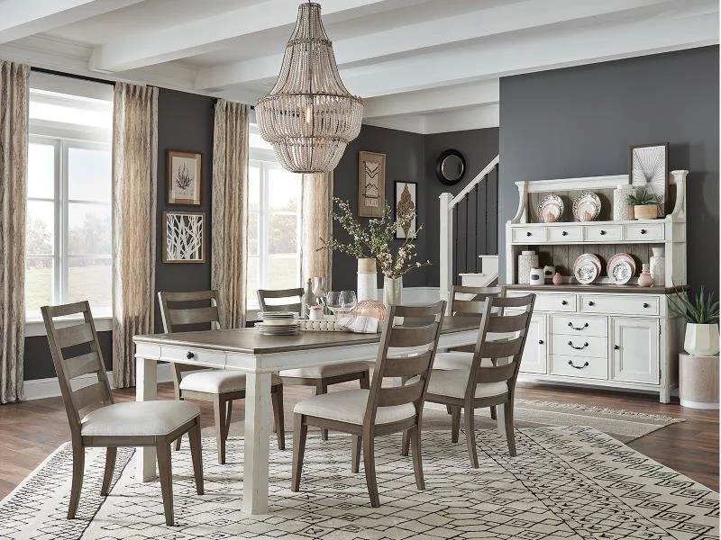 Magnolia home dining table with drawers deals