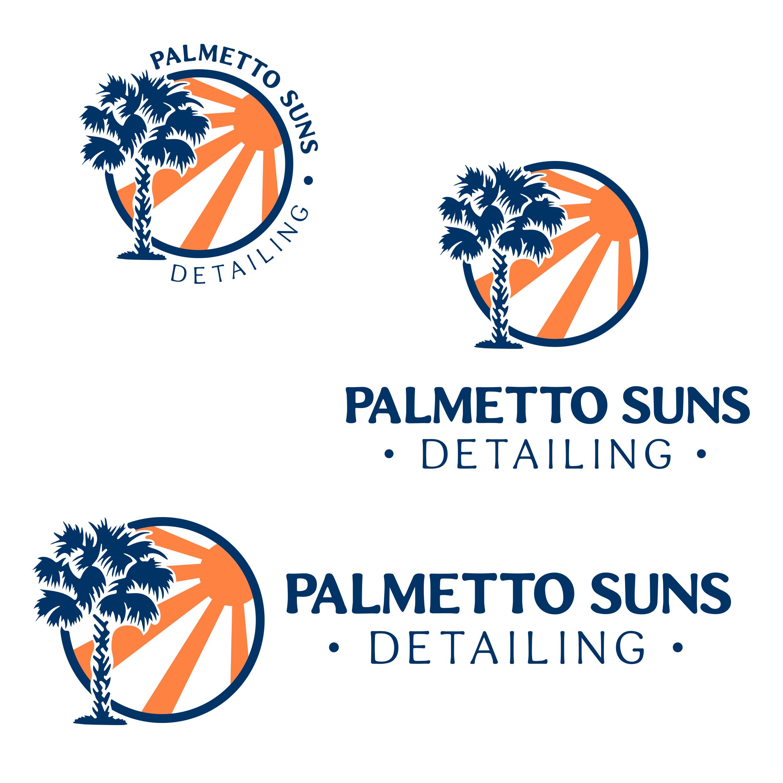 Palmetto Suns Detailing Logo Development