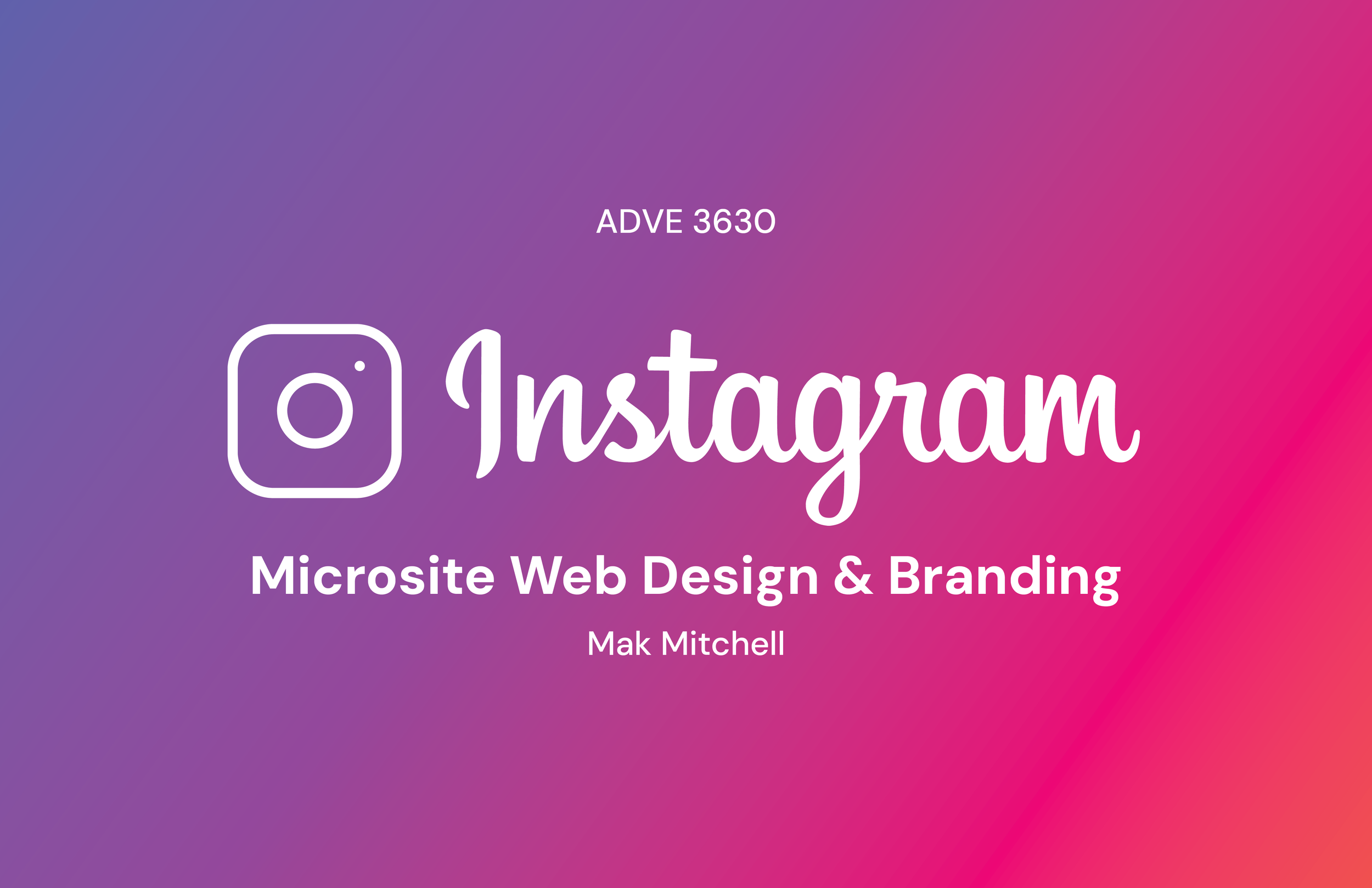 Instagram Microsite