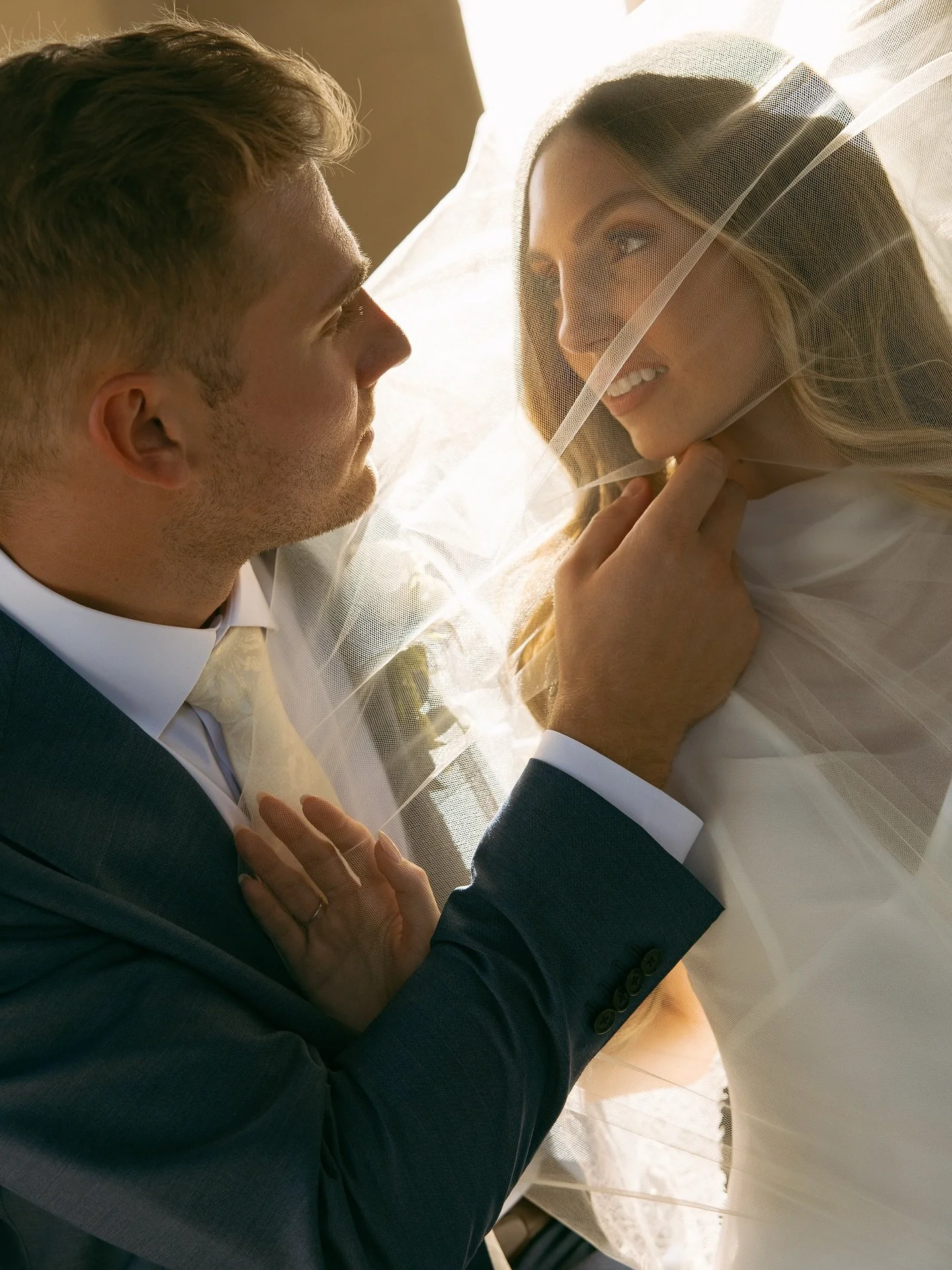 Alyson &amp; David again. I just can&rsquo;t get over how soft and golden our portrait session was. Chapel Dulcinea weddings are always so perfect.