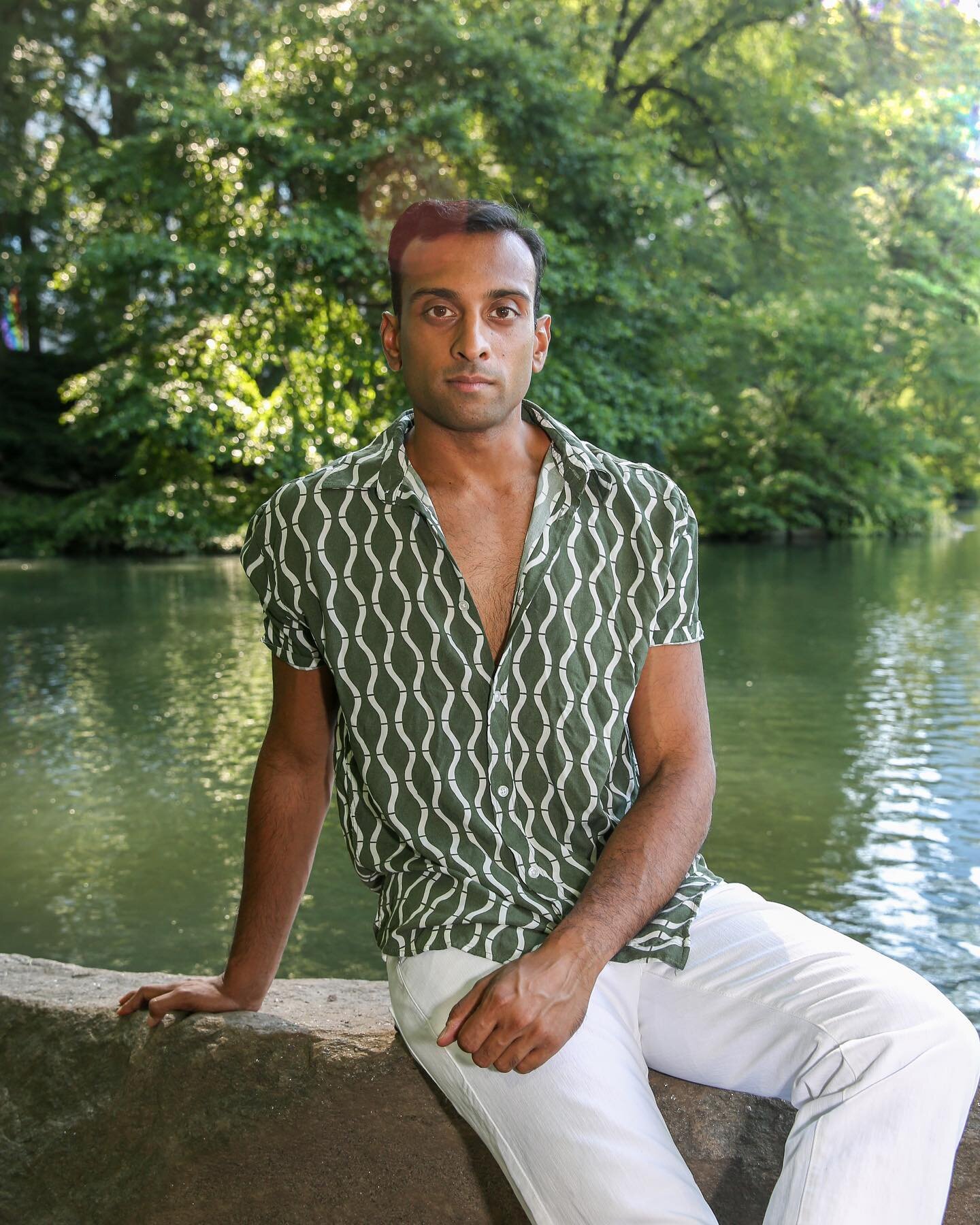 The ever-handsome Vishaal @reddy2rumble; green queen in Central Park