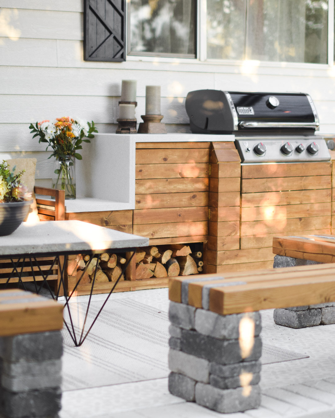 ORC Week 7: Outdoor Kitchen DIY, Part 2 (The Countertops) — Nest Out West