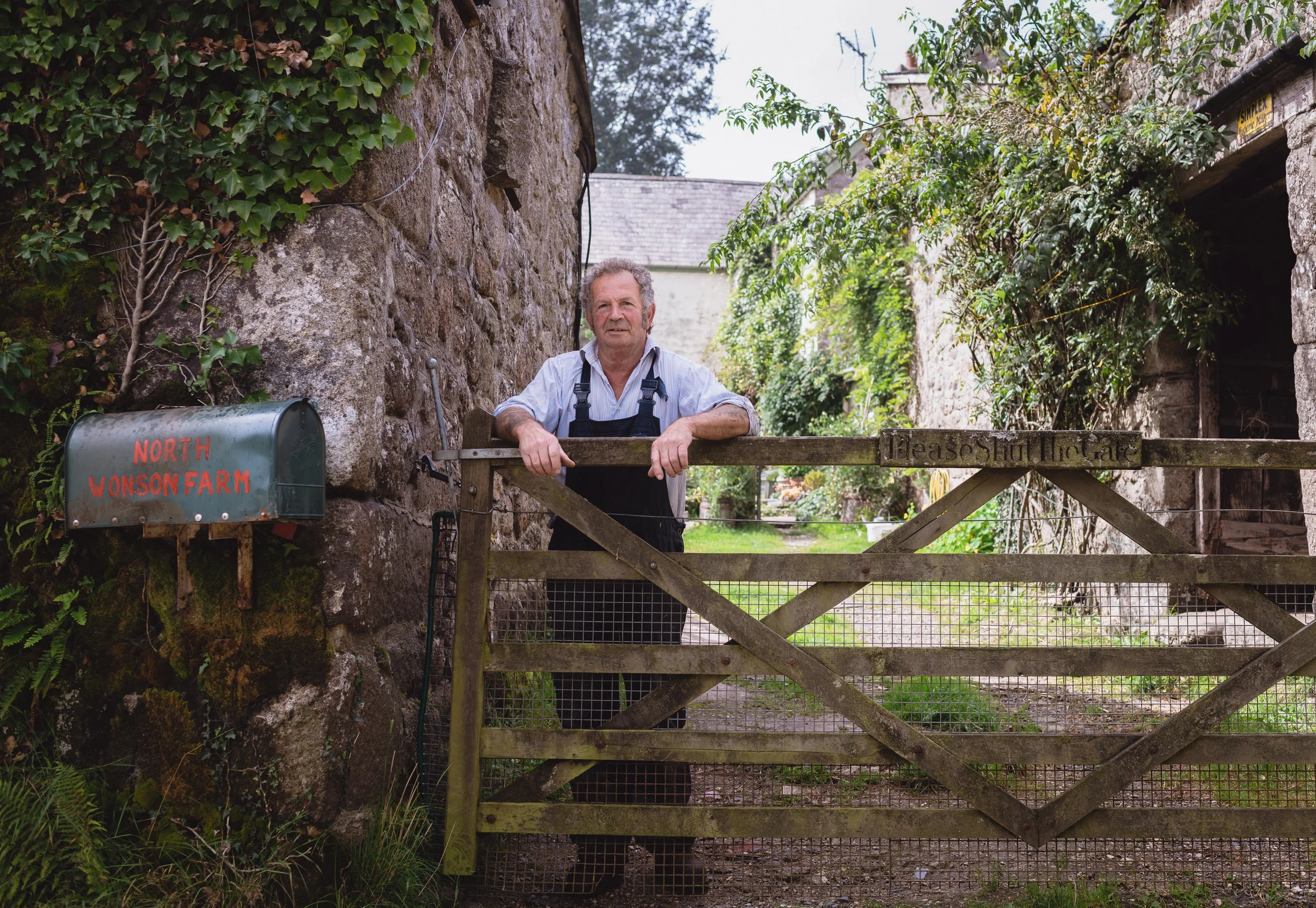 At the farm gate. Curly, 2023