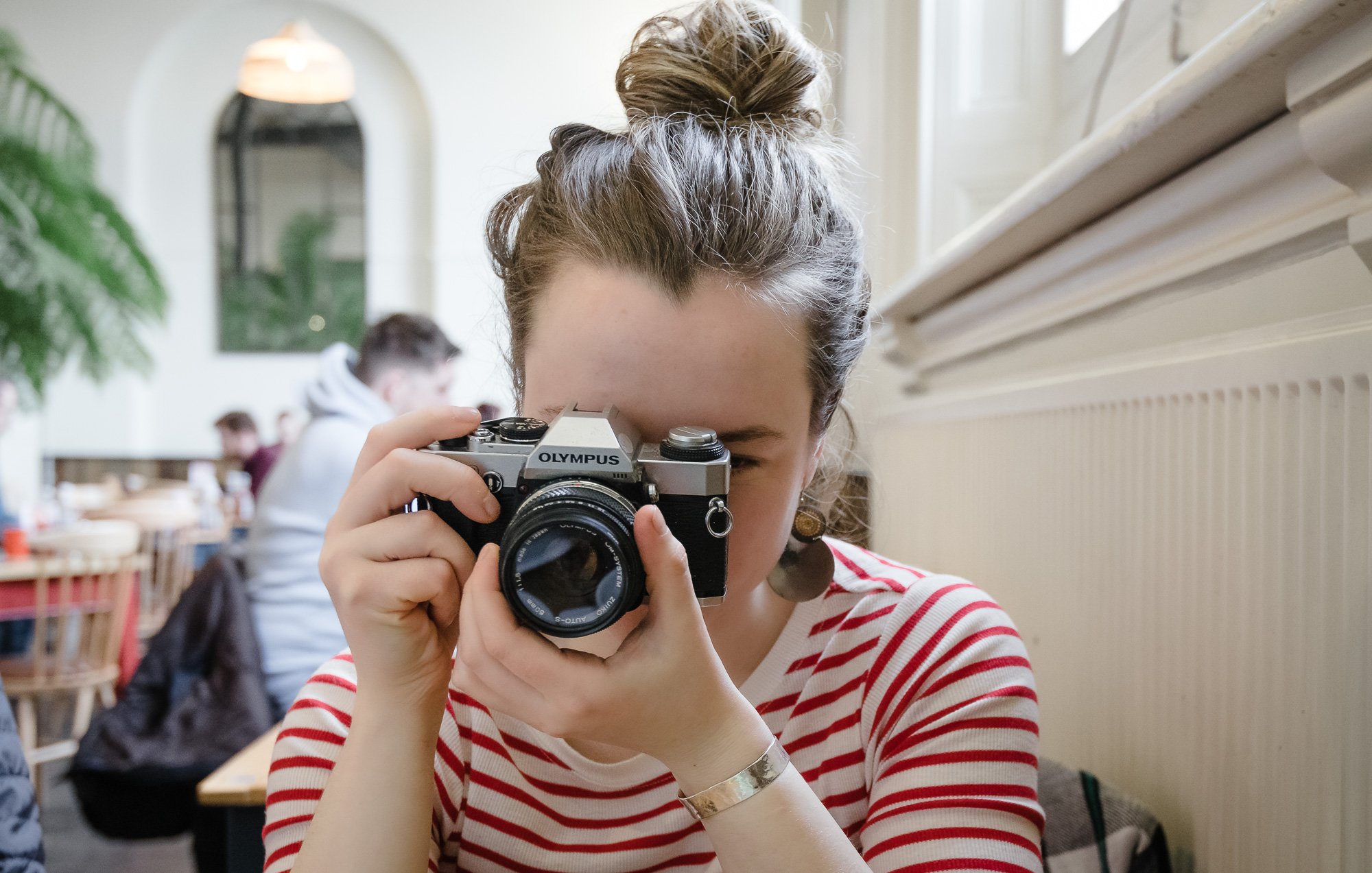 Passing on the love of cameras and striped tops to the next generation
