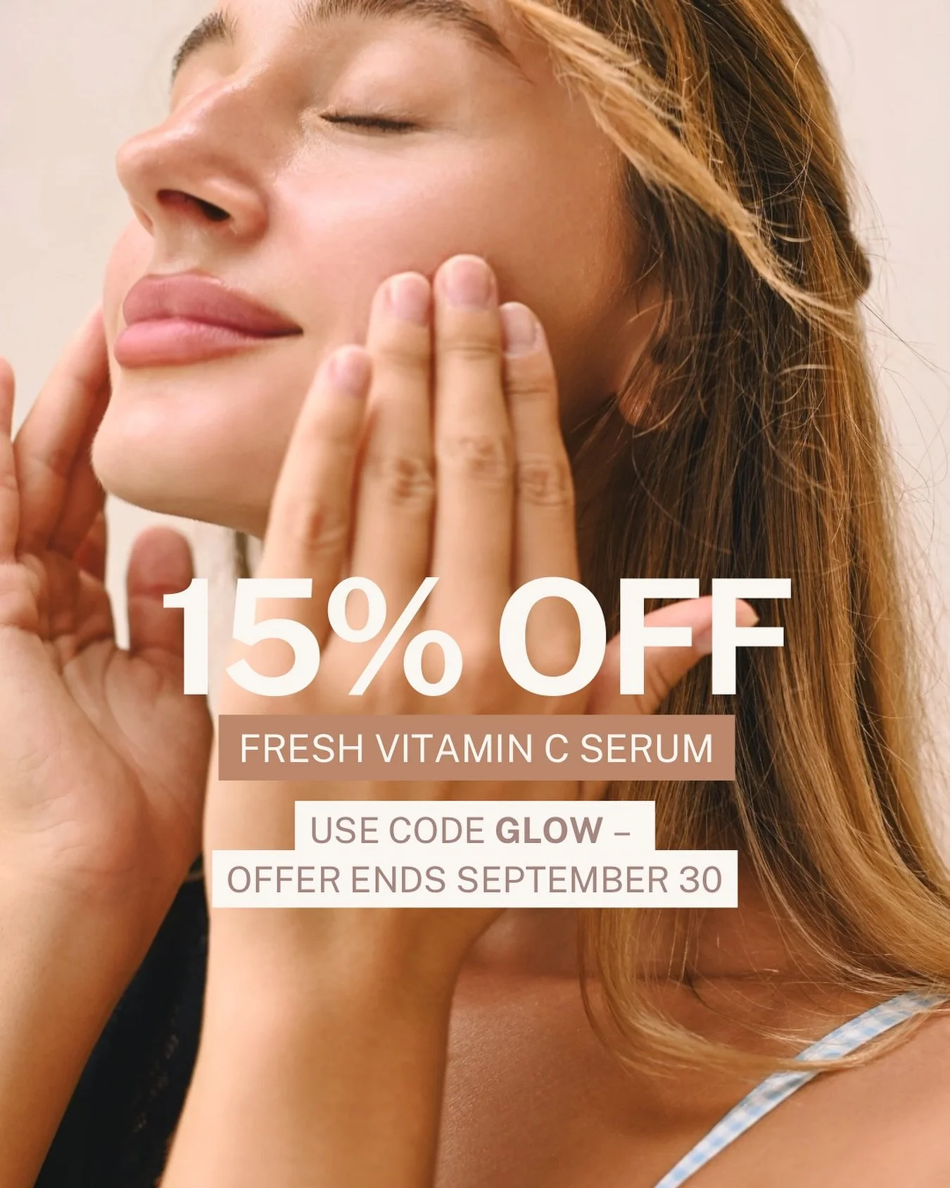 Special treat for you: you summer glow doesn&rsquo;t have to fade.

The care your skin has been waiting for. 

Most Vitamin C serums oxidize before you finish the bottle.

Ours? Mixed fresh by you &ndash; so every drop stays potent, effective, and po