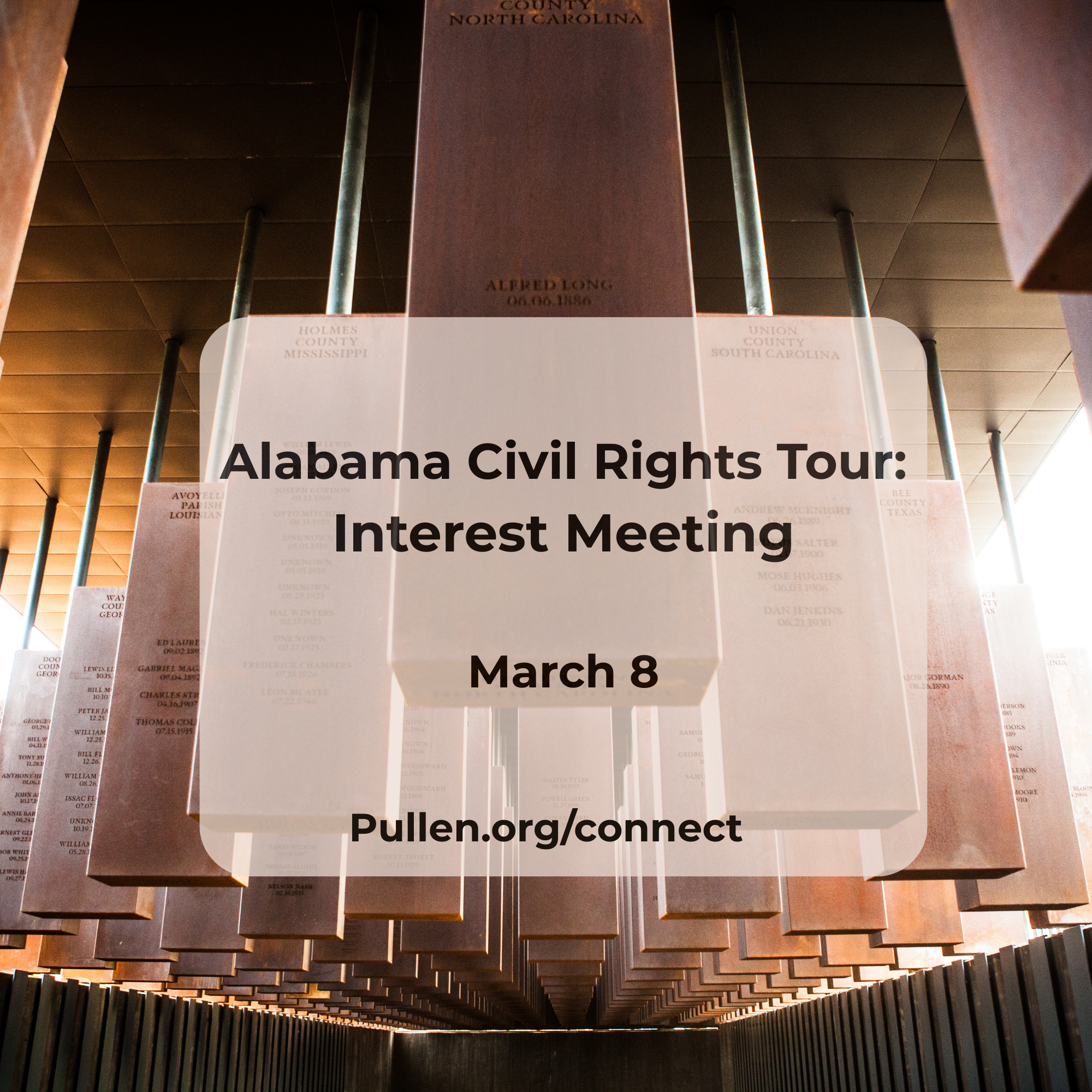 Alabama Civil Rights Tour: Interest Meeting