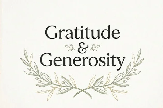 Gratitude and Generosity Explored in Sunday Groups 