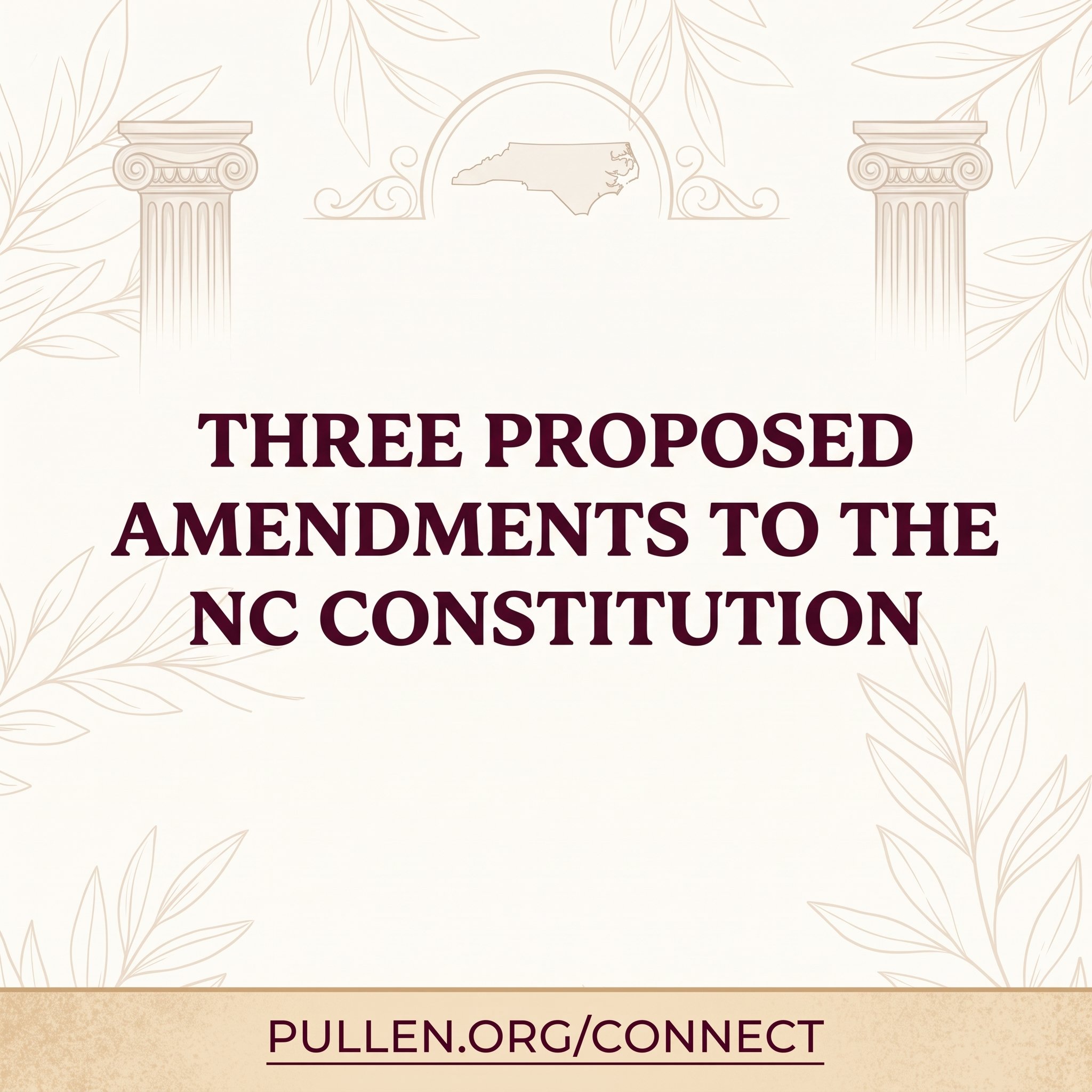 Three Proposed Amendments to the NC Constitution