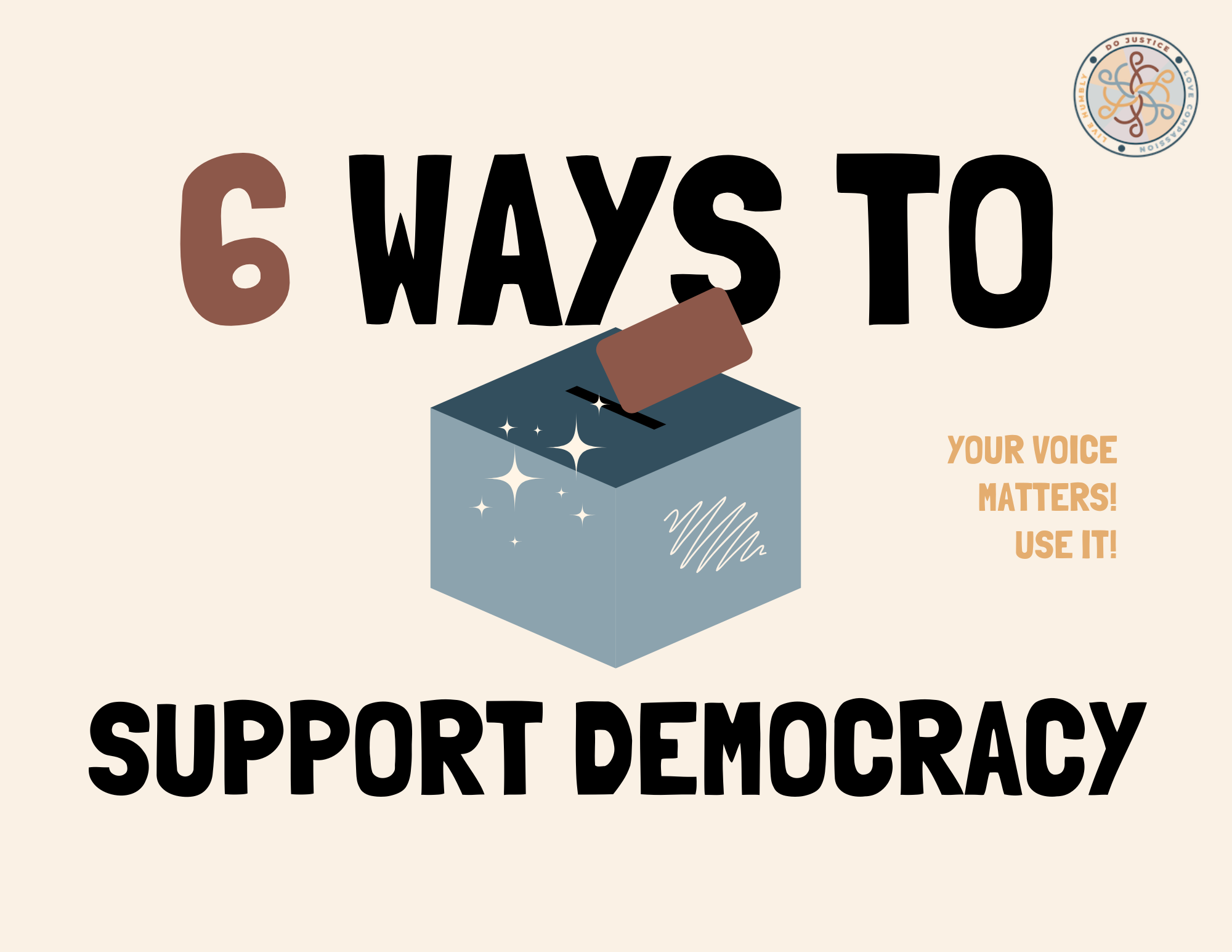 Six Ways to Support Democracy