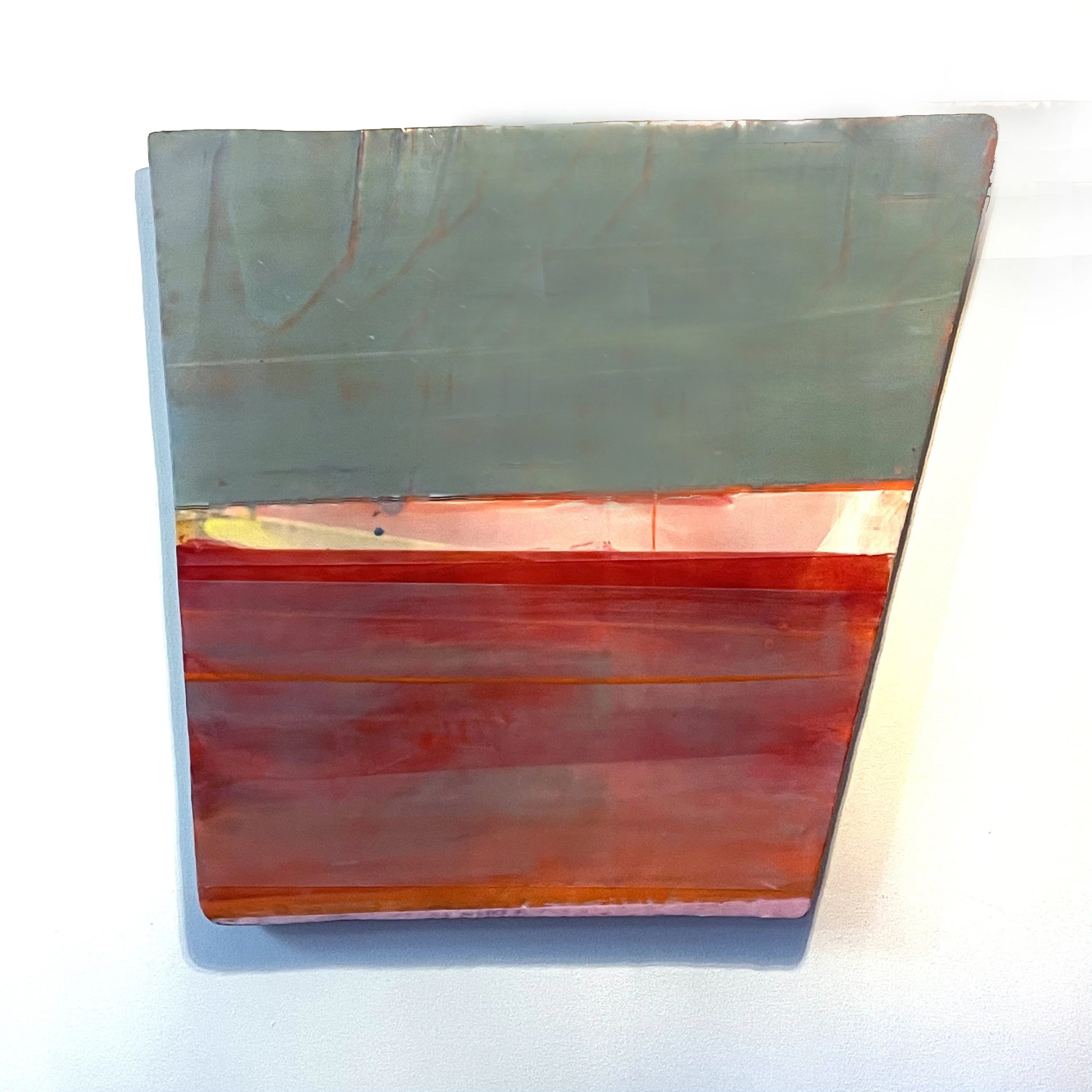 Hideaway 
encaustic on shaped panel 
30" x 30" SOLD