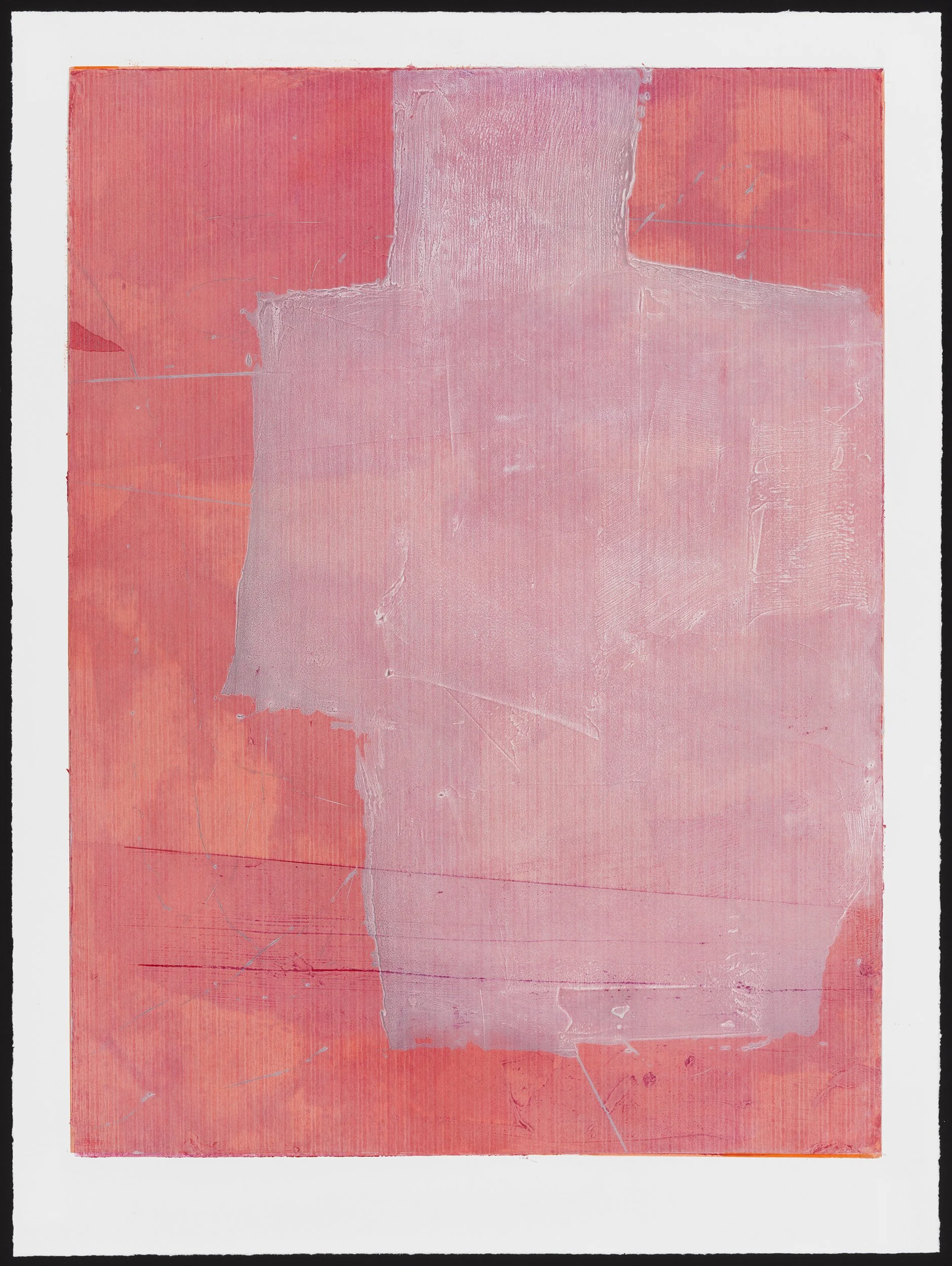 Silence 
carborundum, drypoint, monoprint on paper 
35" x 28"