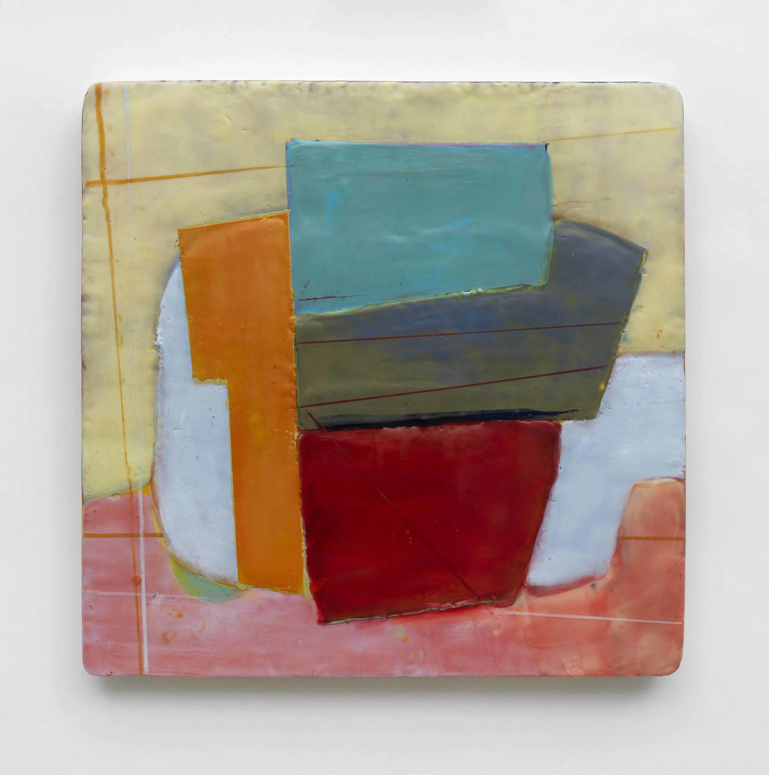 Destination Pathways 
encaustic on panel 
22" x 22" 